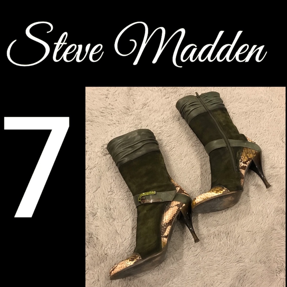 Sz 7, Steve Madden Heeled Boots, Vintage